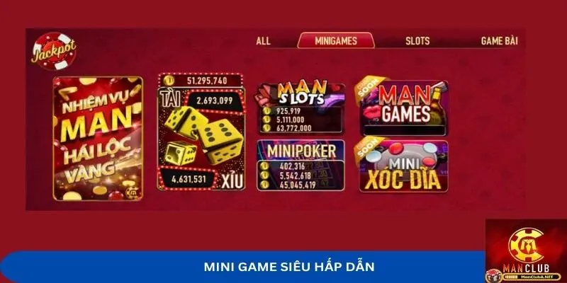 Mini game siêu hấp dẫn tại MANCLUB