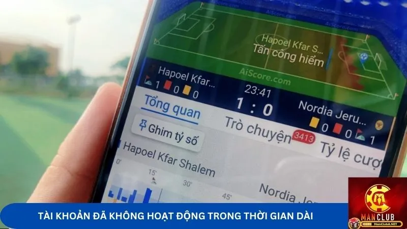 Tài khoản không hoạt động một thời gian dài cũng sẽ bị khóa